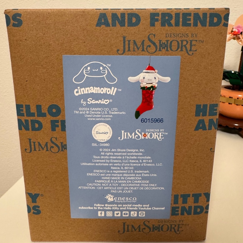 Jim Shore Sanrio Cinnamoroll Christmas Ornament